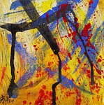 painting, abstract, stains