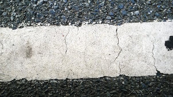 La Tierra, Línea, Asfalto, Grietas