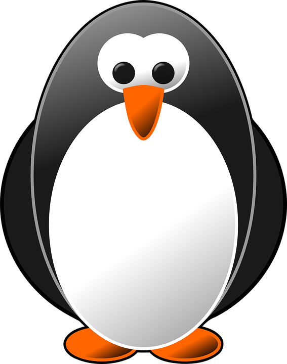 linux penguin black free