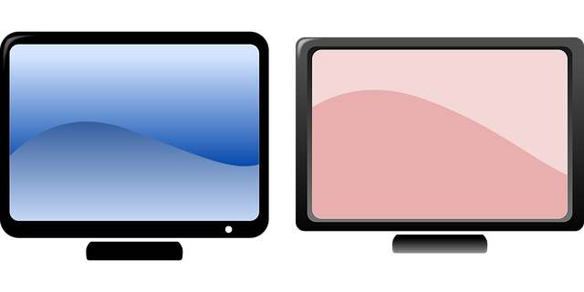 Free monitor display screen vector