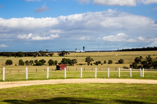 Flughafen, Landschaft, Ansicht, Himmel