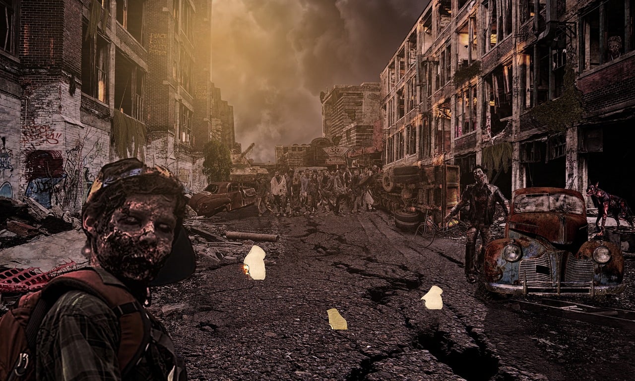 Download free HD stock image of Zombie Horror Free zombie horror undead illustration