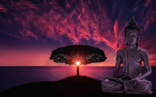 Free buddha buddhism meditation illustration