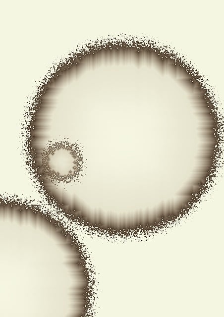 Free circle coffee stains illustration