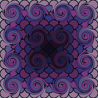 Free Purple Swirls illustration and picture