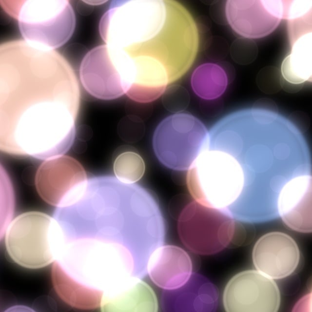 Free bokeh lights bubbles illustration