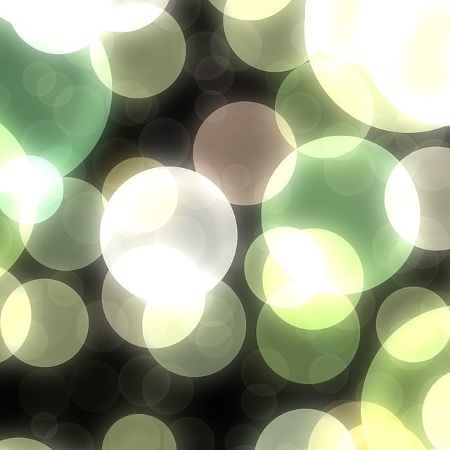 Free bokeh lights bubbles illustration