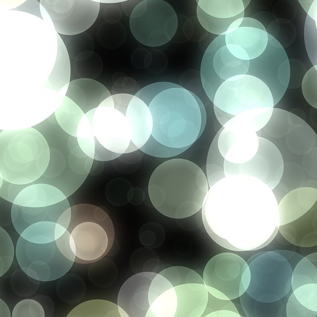 Free bokeh lights bubbles illustration