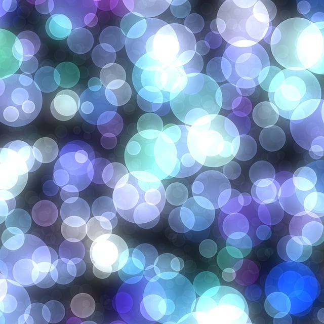 Free bokeh lights bubbles illustration