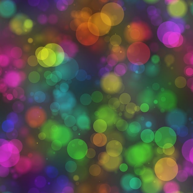 Free bokeh lights bubbles illustration