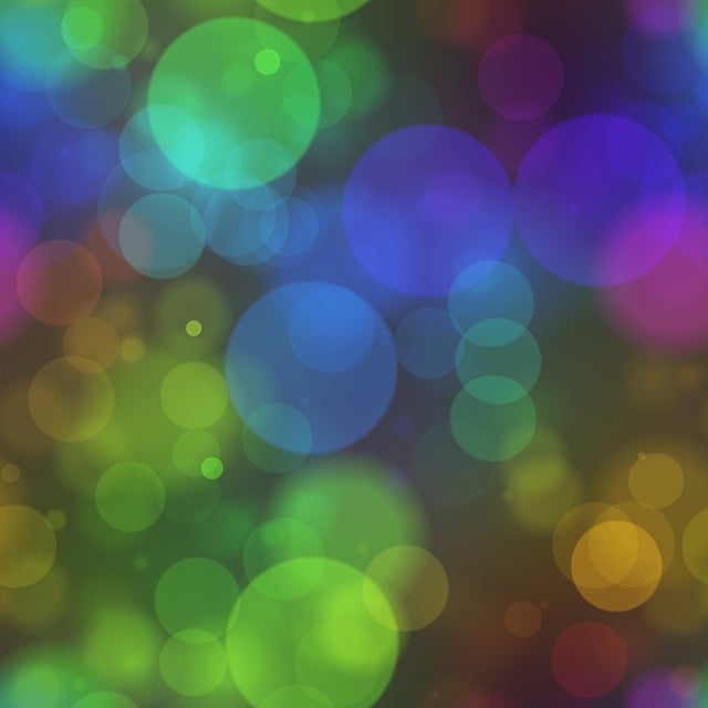 Free bokeh lights bubbles illustration