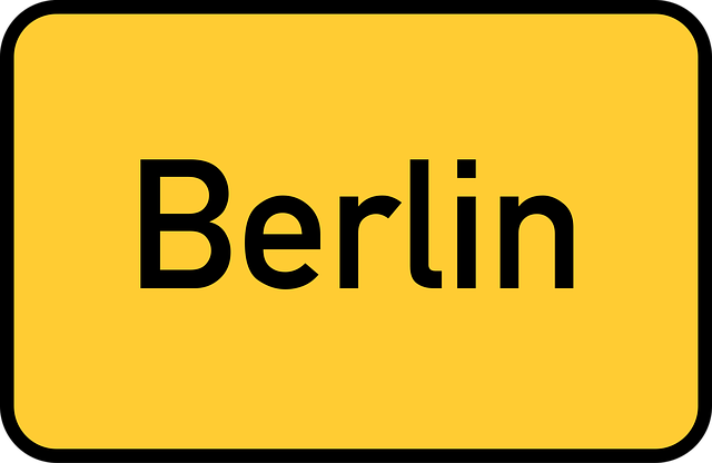 Free berlin town sign city limits sign vector