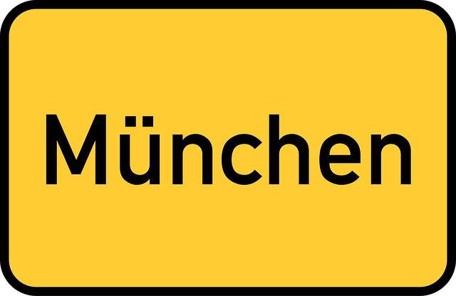 Free munich town sign city limits sign vector