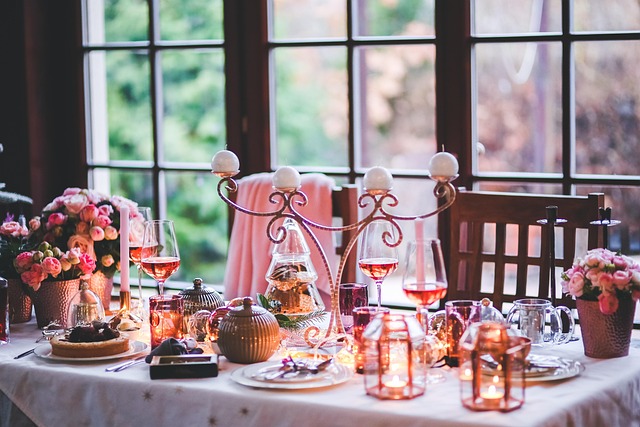 christmas background, table, setting, christmas, xmas, evening, dinner, supper, food, holidays, decor, decoration