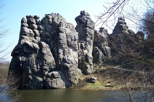 Externsteine, Øst Vestfalen, Klippe