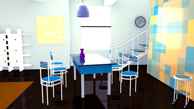 Free home interior furniture illustration