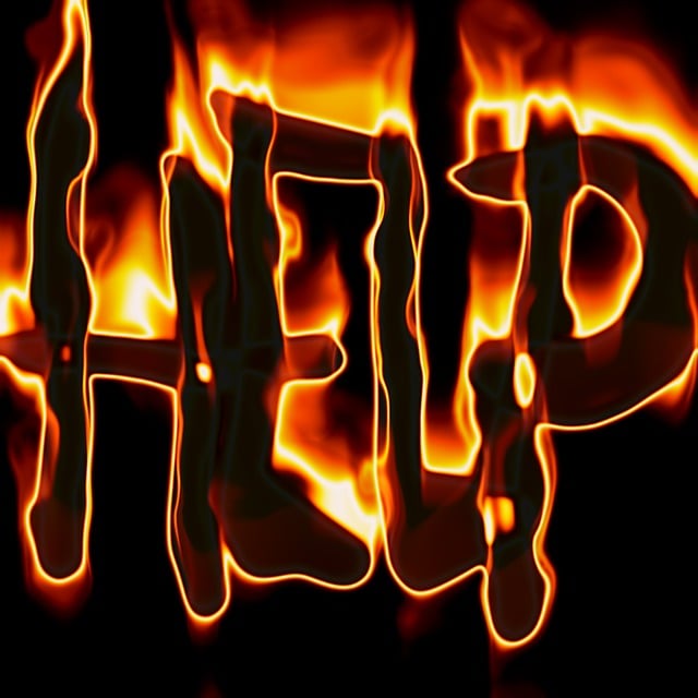 Free help save fire illustration