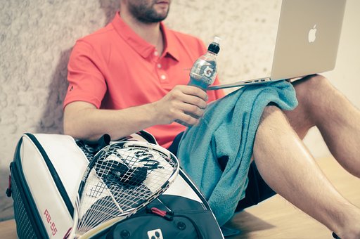 Squash, Sport, Muž, Hra, Raketa, Míč