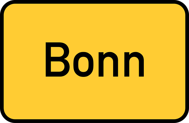 Free bonn town sign city limits sign illustration