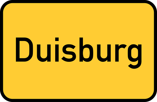 Free duisburg town sign city limits sign illustration