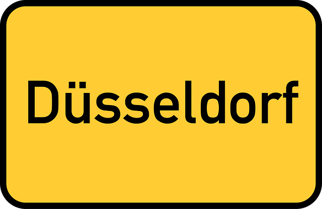 Free düsseldorf town sign city limits sign vector
