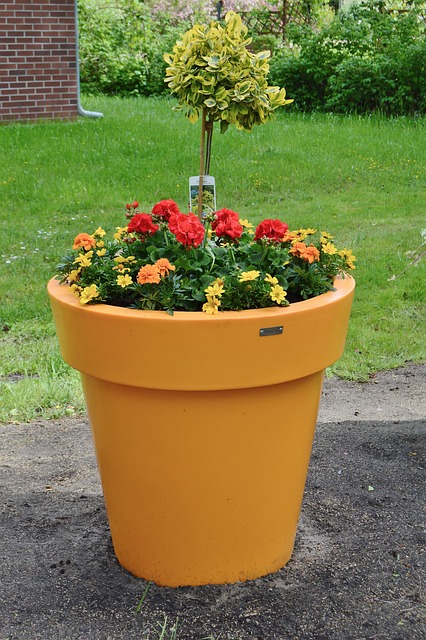 Blumentopf, Frühling, Pfingsten, Deko