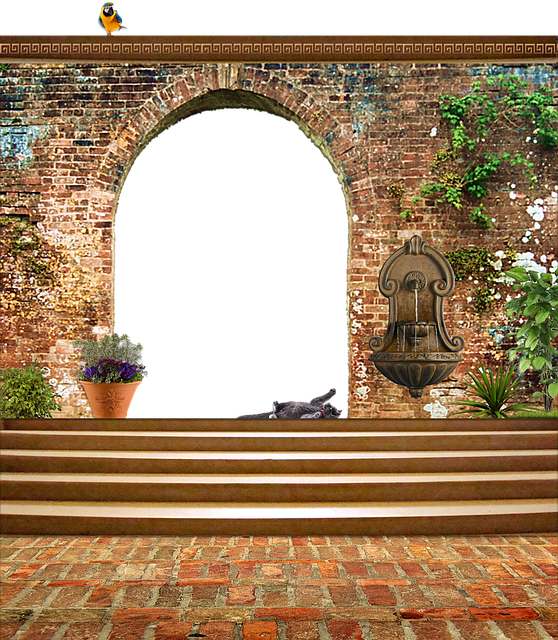 Free Setting Courtyard illustration and picture