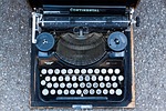 typewriter, travel typewriter, alphabet