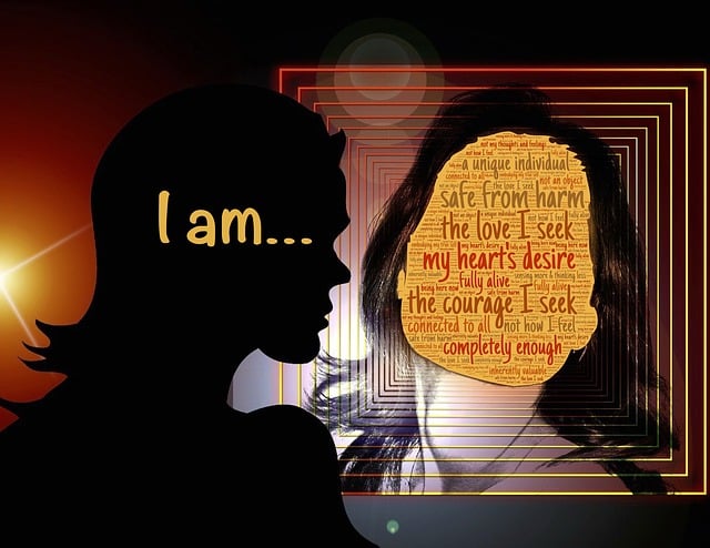 Free identity self refection illustration