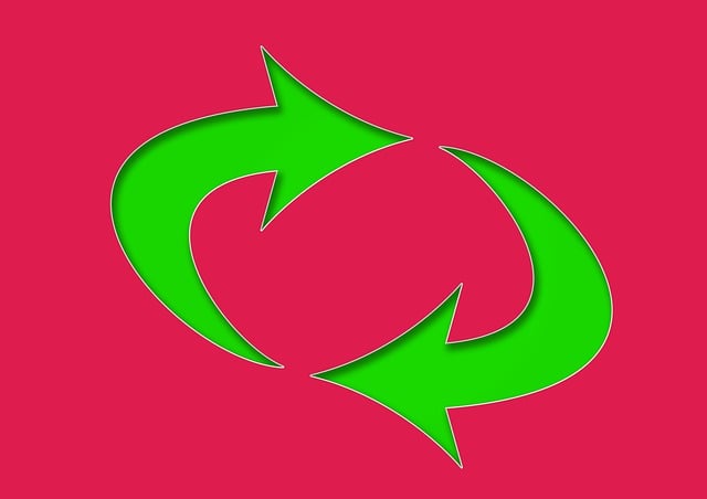 Free arrows round bent illustration