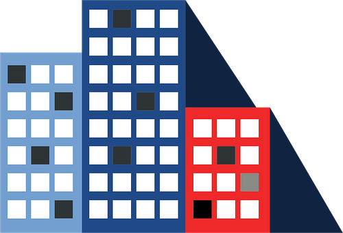 Free House Block Of Flats vector and picture