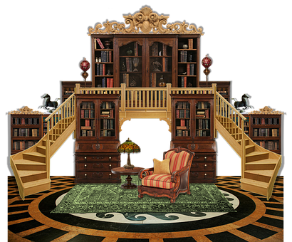 Free Library Librarian illustration and picture