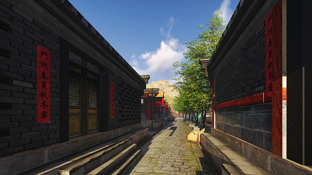 Free Ancient Town Building Renovation photo and picture