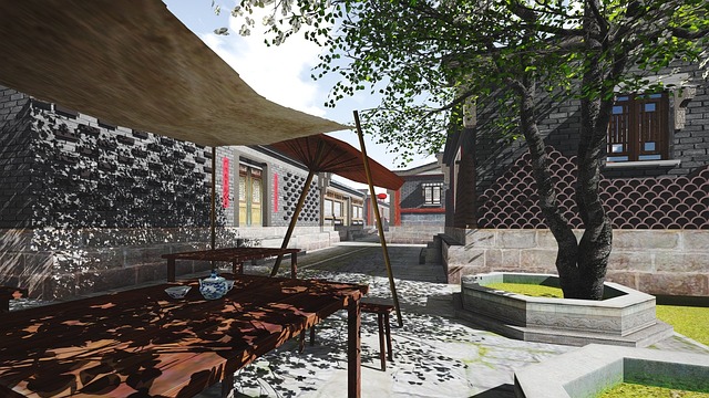 Free Ancient Town Building Renovation photo and picture
