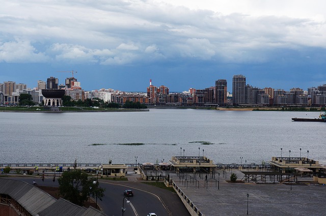 Kazan, Rivier, Zomer, Reis, Tatarstan