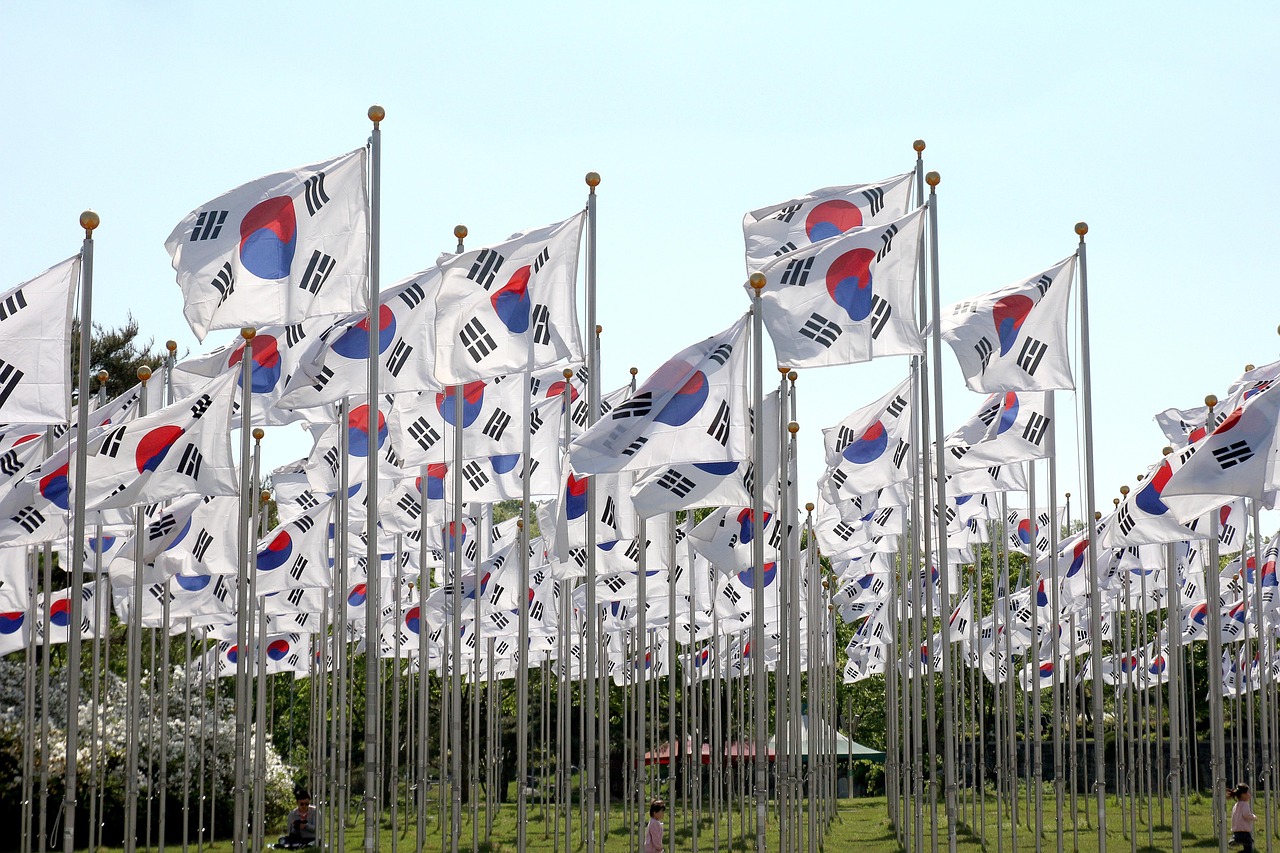 Korean Flags Field Free photo on Pixabay Pixabay