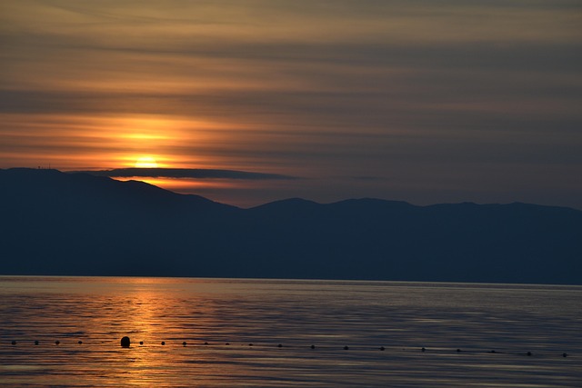 Free Sunset Sea photo and picture
