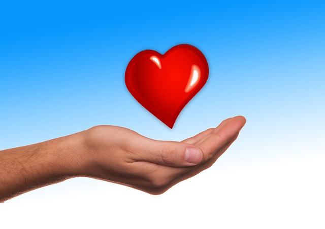 Free heart hand keep illustration