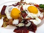 egg, bacon, breakfast
