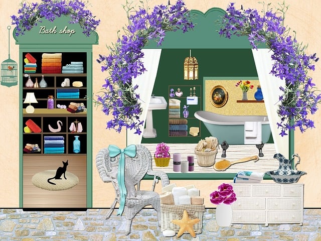 Free shop bath nature illustration