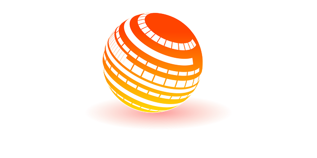 Free ball orange sphere vector