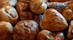 bread, roll, food