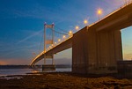 severn bridge, in the morning, light
