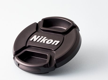 Tampa Da Lente, Nikon, Preto E Branco