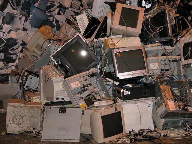 computers, monitors, teams, cables, pc, display, trash, electronics, computer, crt, old, waste, crt, crt, crt, crt, crt