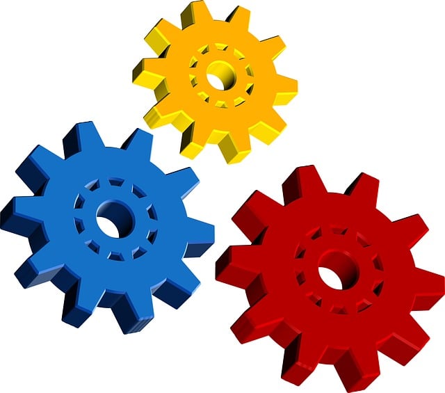Free gears function together illustration