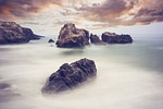 landscape, rocks, ocean