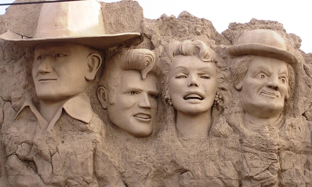 Hollywood, Statuen, Mauer, Film