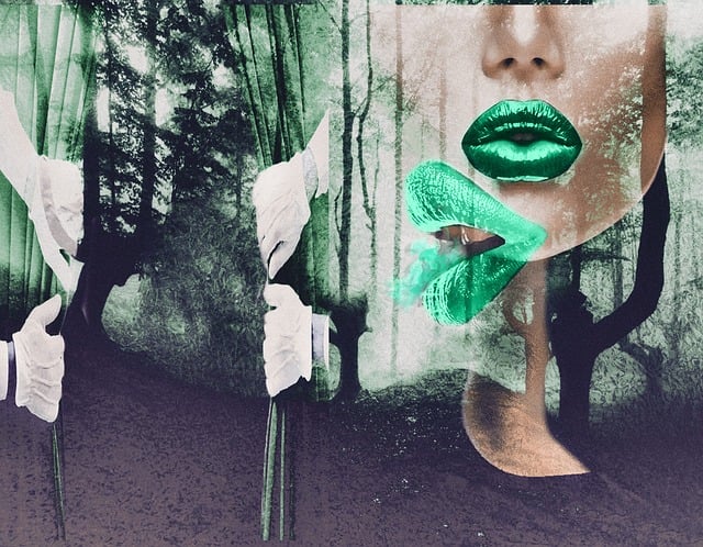 Free forest double export kiss illustration