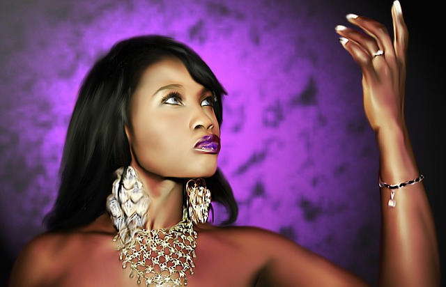 Free portrait art model illustration